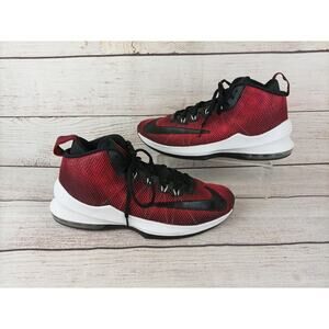 Nike Mens Air Max Infuriate Mid Basketball Shoes Sz 10 Red Black